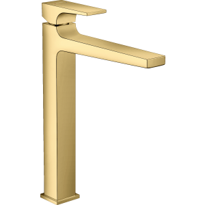 Смеситель для раковины hansgrohe Metropol 260 со сливным клапаном Push-Open 32512990, полированное золото