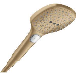 Ручной душ hansgrohe Raindance Select E 120 3jet 26520140, шлифованная бронза