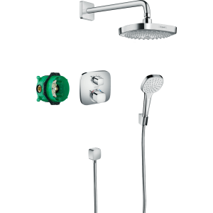 Душевая система hansgrohe Croma Select E 180 2jet скрытого монтажа с термостатом 27294000, хром