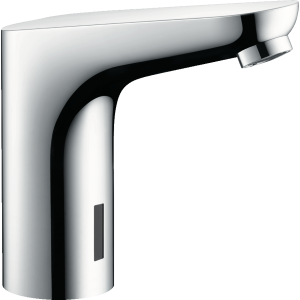 Смеситель для раковины hansgrohe Focus 130 электронный, без регулировки температуры, питание от сети 230V 31174000, хром