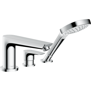 Внешняя часть смесителя для ванны hansgrohe Talis E на край ванны, на 3 отверстия 71731000, хром