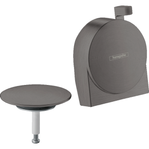 Внешняя часть системы налива/слива-перелива для ванны hansgrohe Exafill S 58117340, шлифованный черный хром