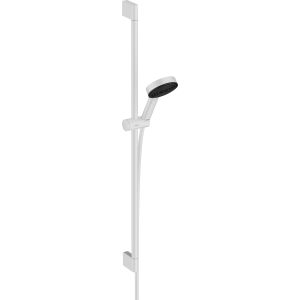 Душевой гарнитур hansgrohe Pulsify Select S 105 3jet Relaxation EcoSmart cо штангой 90 см 24171700, матовый белый