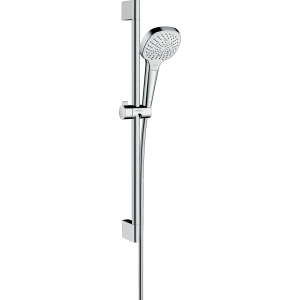 Душевой гарнитур hansgrohe Croma Select E 110 3jet Multi со штангой 65 см 26580400, белый/хром