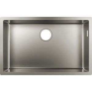 Кухонная мойка hansgrohe S71 S719-U660 интегрированная 43428800, нержавеющая сталь